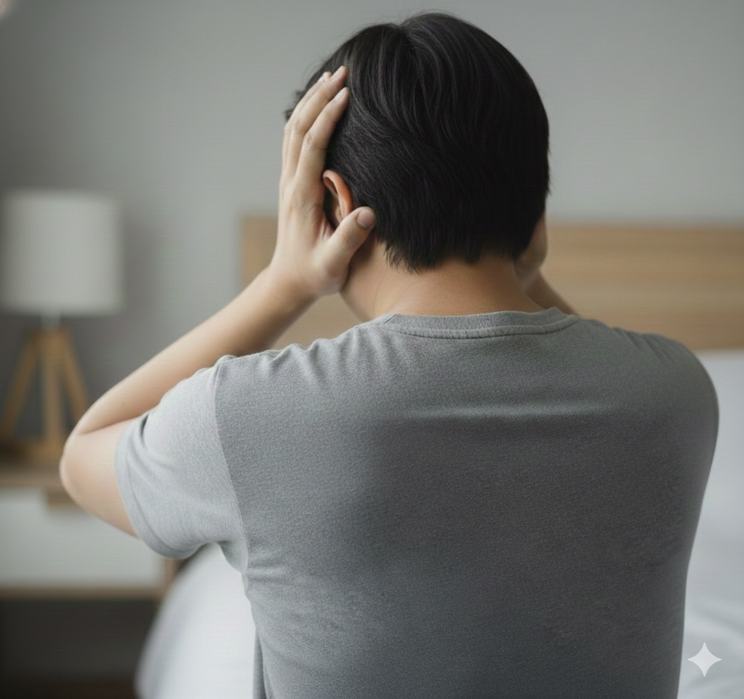 痛みに悩む様子